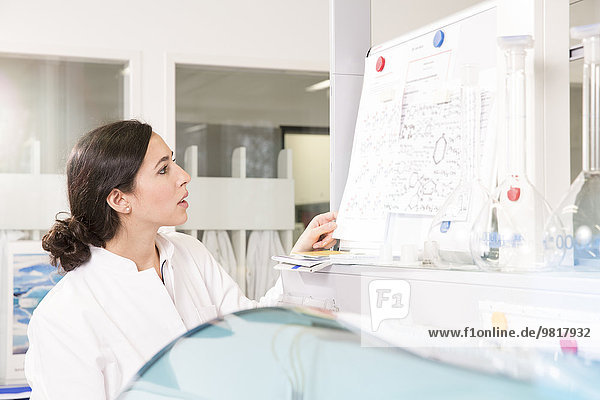 Young scientist working in laboratory
