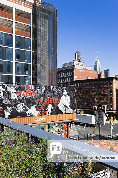 USA  New York  Manhattan  Abschnitt der Chelsea Grasslands auf dem High Line Park auf einem stillgelegten Hochbahnsporn
