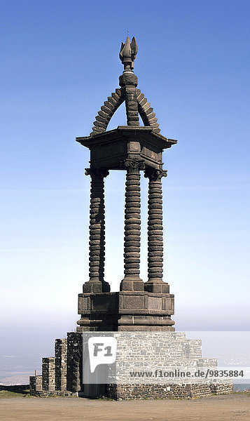 Denkmal in Gedenken an Vercingétorix  Fürst der gallisch-keltischen Arverner  Gergovie  Département Puy-de-Dôme  Auvergne  Frankreich  Europa