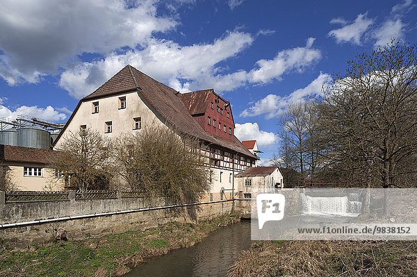 Kunstmühle Habernhof an der Schwabach  Uttenreuth  Mittelfranken  Bayern  Deutschland  Europa