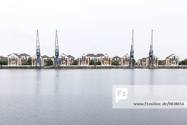 Royal Victoria Dock on the River Thames  London  England  United Kingdom  Europe