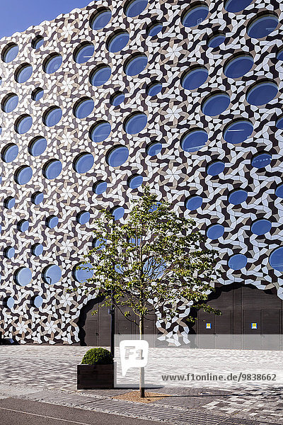 Facade of the Ravensbourne College of Design and Communication  Greenwich  London  England  United Kingdom  Europe