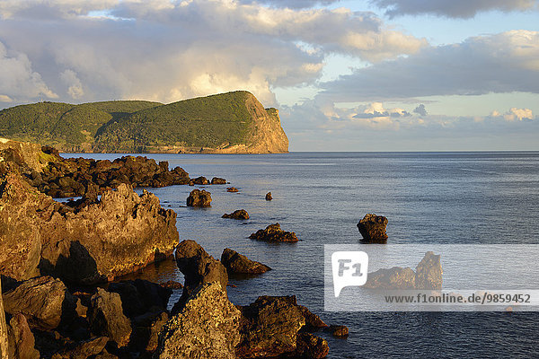 View of Monte Brasil from Sao Mateus de Calheta  Terceira  Azores  Portugal  Europe
