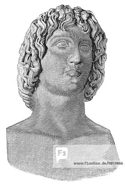 Publius Vergilius Maro oder Vergil  Virgilius  ein lateinischer Dichter und Epiker  historische Illustration