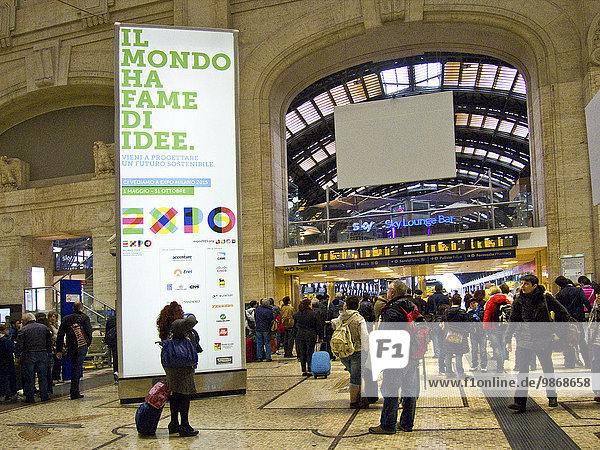 Italien  Mailand  Stazione Centrale  Hauptbahnhof