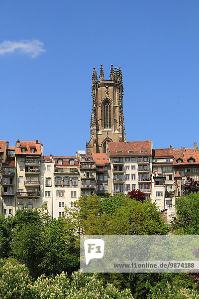 Geschichte Fluss Kathedrale Kirchturm überhängen