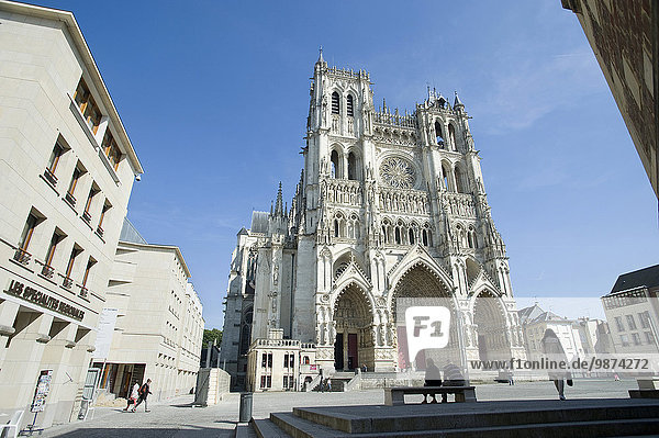 Kathedrale 2 schreiben Gotik UNESCO-Welterbe Amiens katholisch römisch