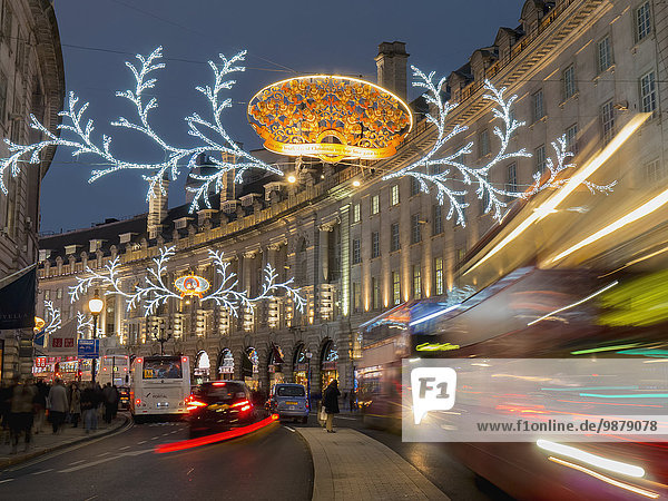 London Hauptstadt Straße Weihnachten Dekoration König - Monarchie England