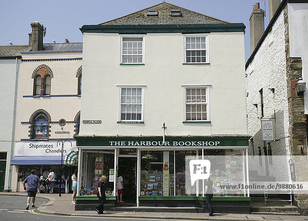 Buchhandlung gehen Stadt Fußgänger England Devon
