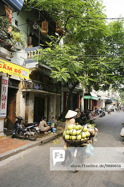 Street Life In The Old Quater Hanoi Vietnam