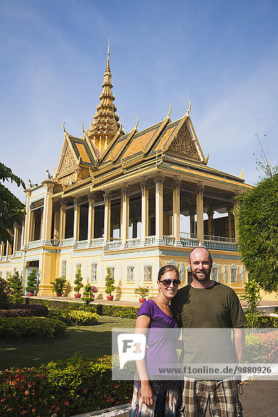 Phnom Penh Hauptstadt Pose frontal Monarchie Palast Schloß Schlösser