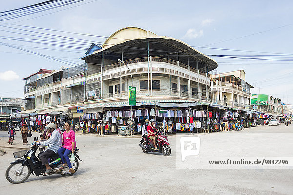 'Old market corner; Battambang  Cambodia'