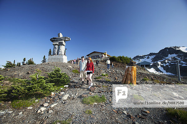Berg Schönheit Tag Sommer Tagesausflug wandern Whistler Mountain British Columbia