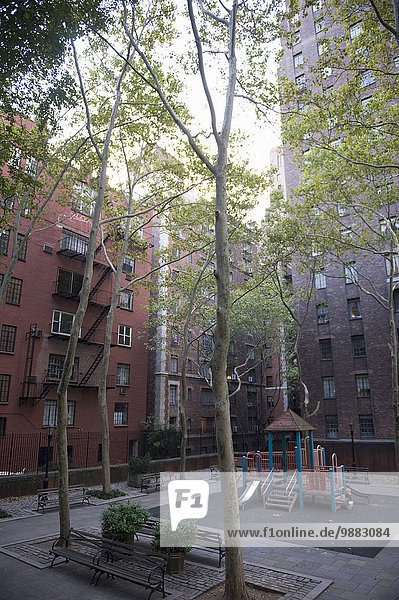 Vereinigte Staaten von Amerika USA New York City Gebäude Großstadt Spiel Apartment umgeben
