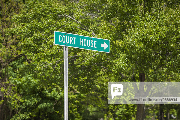 Amerika Wohnhaus Zeichen Verbindung Connecticut Gericht vorlesen Signal