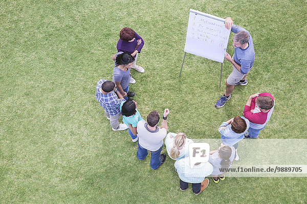 führen,Mann,Feld,Besuch,Treffen,trifft,Flipchart