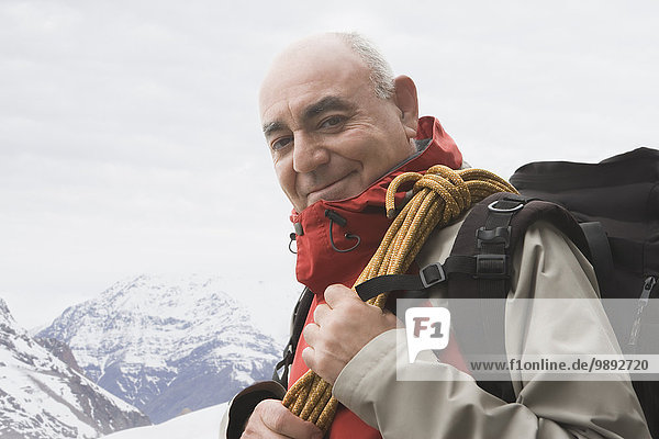 Portrait eines älteren Bergsteigers