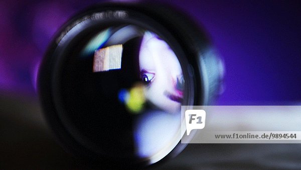 Farbaufnahme Farbe Hintergrund Blendenfleck lens flare Fotoapparat Kamera
