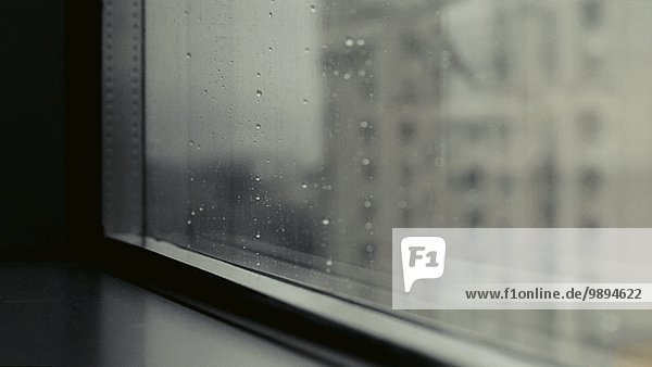 Fenster Regentropfen