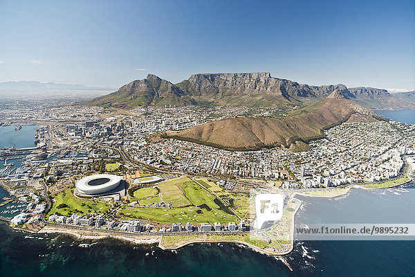 Südafrika  Luftaufnahme von Kapstadt