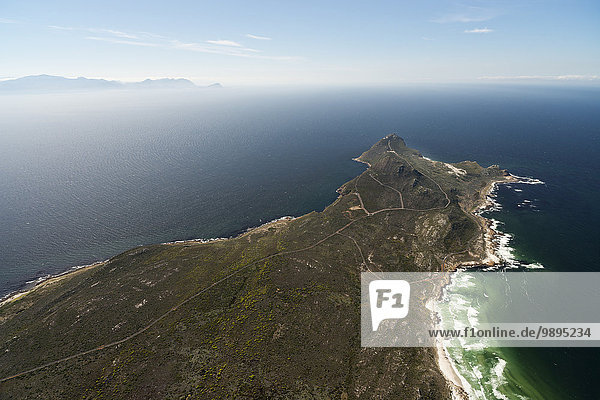 Südafrika  Cape Peninsula  Luftaufnahme von False Bay und Cape Point