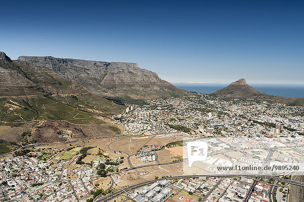 Südafrika  Luftaufnahme von Kapstadt