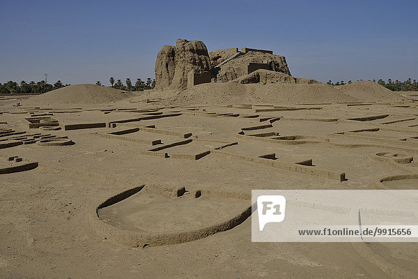 Deffufa  19-meter-high brick building  ancient city of Kerma  Northern state  Nubia  Nile Valley  Sudan  Africa