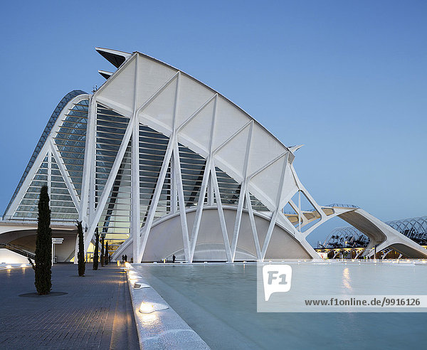 Museu de les Ciencies Príncipe Felipe Wissenschaftsmuseum Stadt der Künste und Wissenschaften Valencia Spanien Europa
