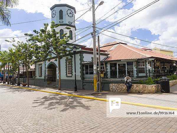 Historic Water Square in Falmouth  Trelawny Parish region  Jamaica  North America