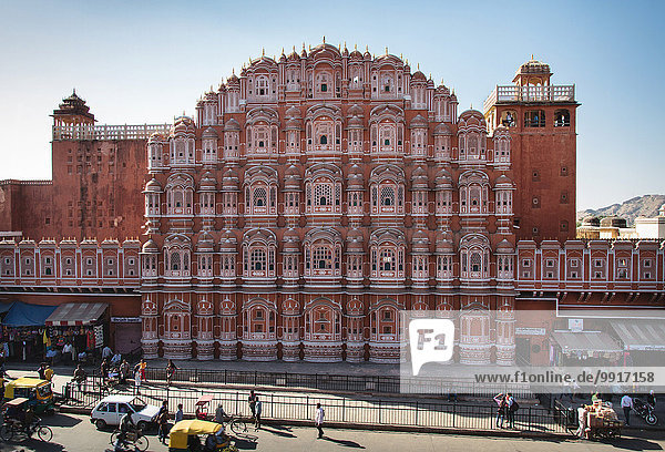 Palast der Winde  Hawa Mahal  Jaipur  Rajasthan  Indien  Asien