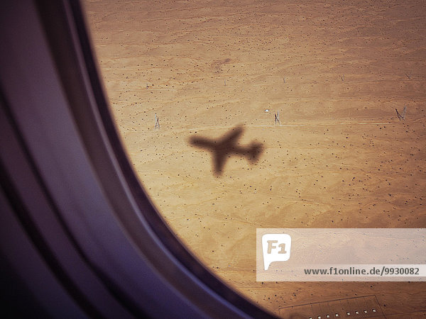 Flugzeug Schatten Wüste Boden Fußboden Fußböden