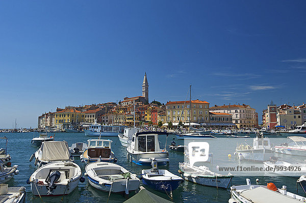 Istria  Europe  Croatia  outside  day  nobody  Rovinj  Old Town  town view  town  city  Adriatic  Mediterranean Sea  sea  harbour  port  fishing harbour  fishing boat  boat