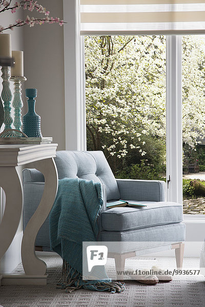 Fenster,Sessel,Dekoration,türkis