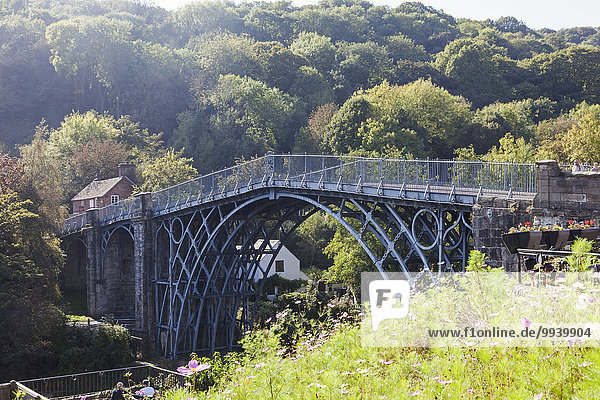 England  Shropshire  Ironbridge  Ironbridge Bridge  The World's First Cast Iron Bridge