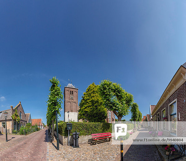 Europa Gebäude Kirche Dorf Niederlande alt Texel