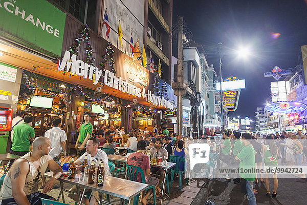 Thailand  Bangkok  Khaosan Road  traffic  Typical Restaurants