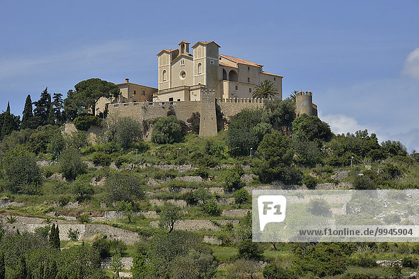 Festung Santuari de Sant Salvador,  Artà,  Mallorca,  Balearen,  Spanien,  Europa