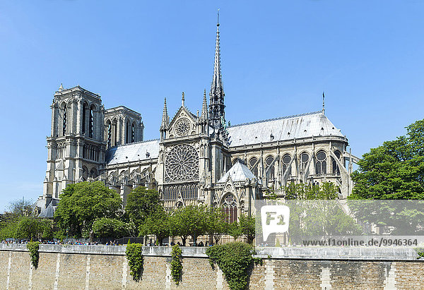 Kirche Notre-Dame  Unesco-Weltkulturerbe  Paris  Frankreich  Europa