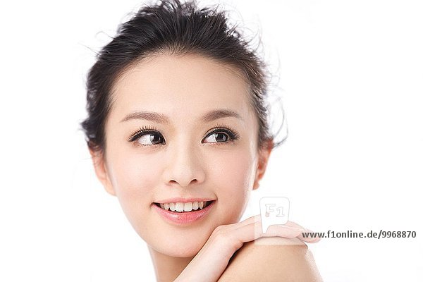 Frau Schönheit Ostasien Gesichtsausdruck Gesichtsausdrücke Ausdruck Ausdrücke Mimik