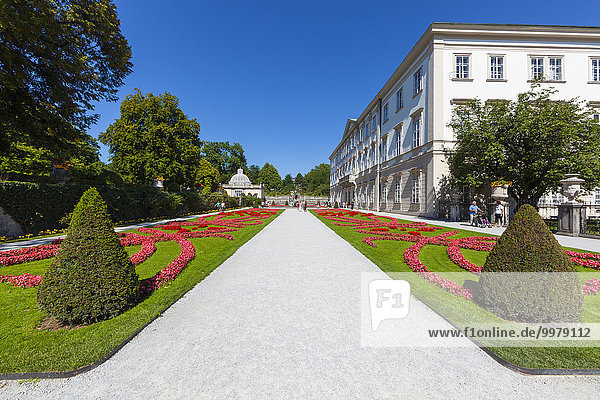 Mirabell Palace and Mirabell Gardens  Salzburg  Austria  Europe
