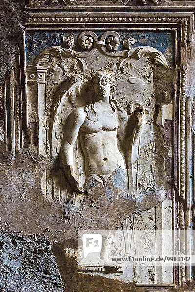 Wandrelief in Pompeji  Kampanien  Italien  Europa