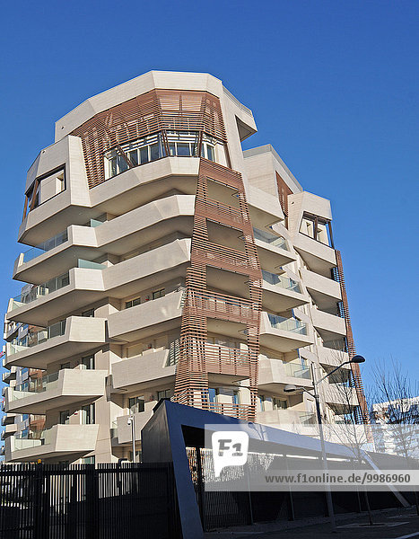 Italien  Lombardei  Mailand  CityLife Bezirk  Residenzen von Daniel Libeskind entworfen