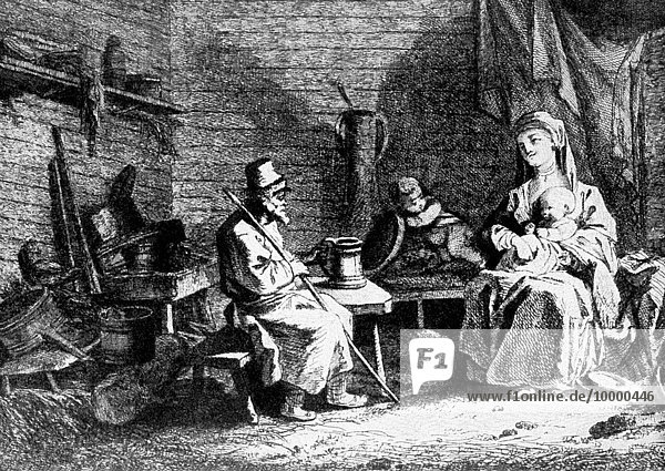 Bauernhaus französisch Illustration Zeit Jeans groß großes großer große großen Künstler Prinz Russland russisch