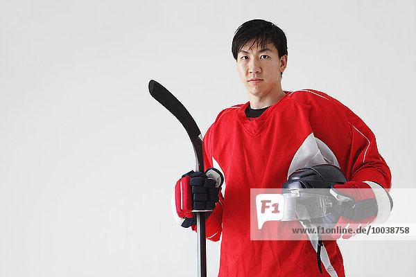 Young Male Ice Hockey Player
