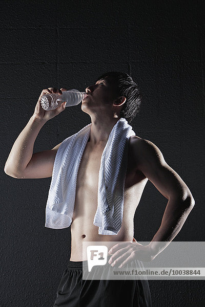 Young Male Athlete After Training