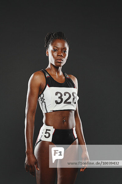 Portrait of African Female Runner  Runner