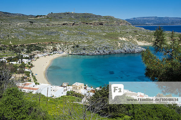 Griechenland Rhodos Lindos Pallas Strand