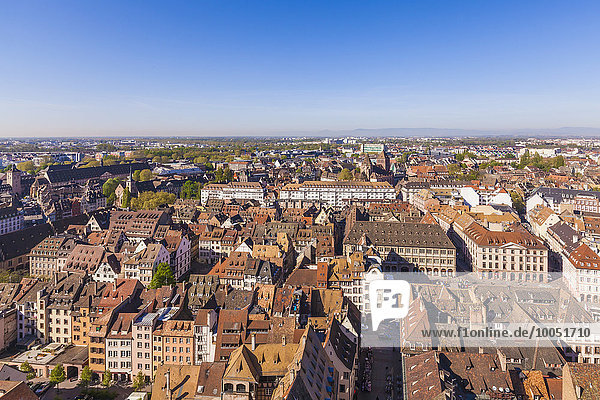 Frankreich  Elsass  Straßburg  Altstadt  Blick auf Münster