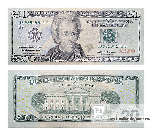 New 20 US dollars banknote