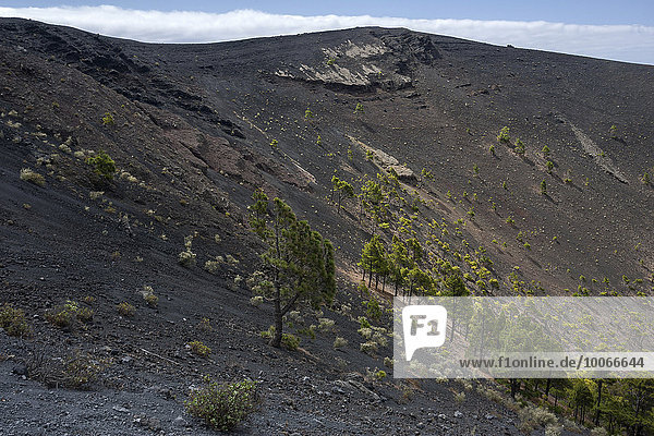 Krater des Vulkans de San Antonio bei Fuencaliente La Palma Kanarische Inseln Spanien Europa